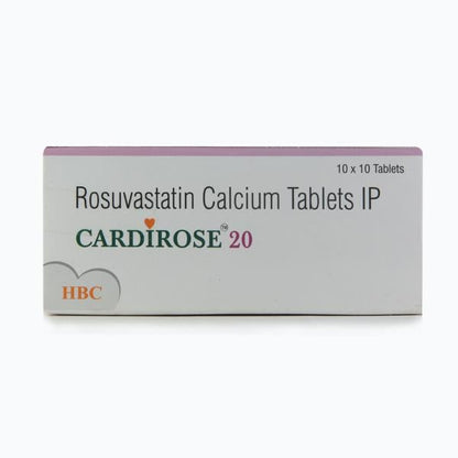 Cardirose 20mg Tablet 10'S - Global Surgicals