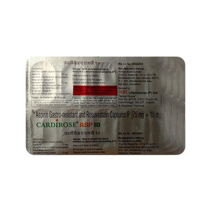CARDIROSE ASP 10 Capsule 10's - Global Surgicals