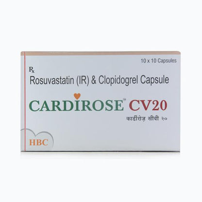 Cardirose CV 20mg Capsule 10'S - Global Surgicals