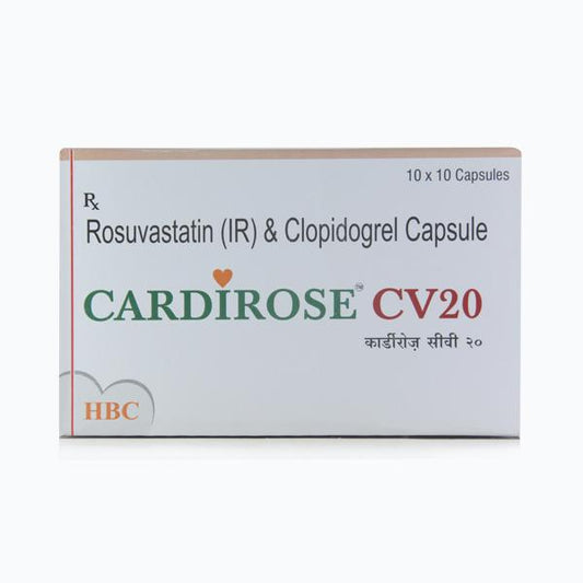 Cardirose CV 20mg Capsule 10'S - Global Surgicals
