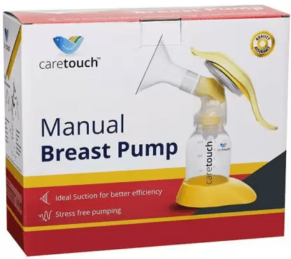 Caretouch First Feed Manual Breast Pump Yellow - Global Surgicals