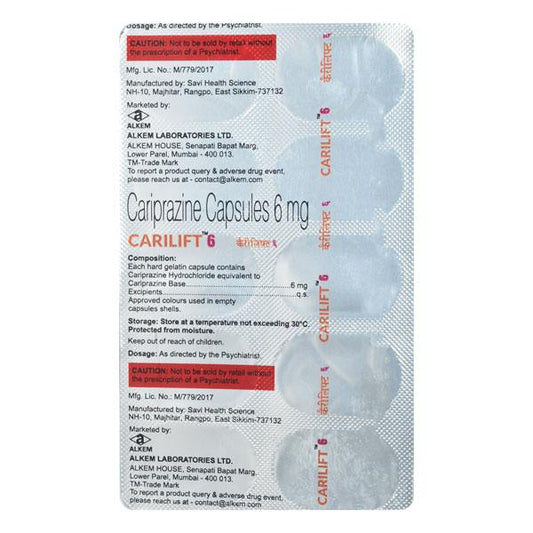 CARILIFT 6 Capsule 10's - Global Surgicals