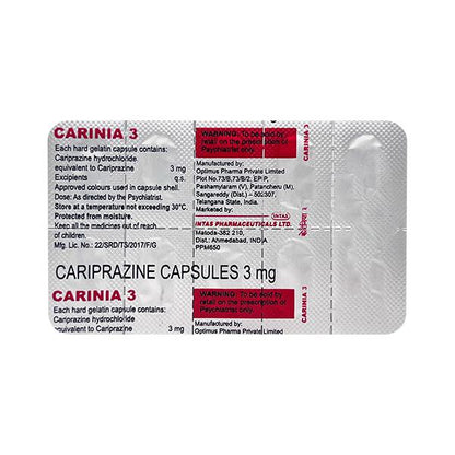 CARINIA 3 Capsule 10's - Global Surgicals
