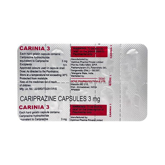 CARINIA 3 Capsule 10's - Global Surgicals