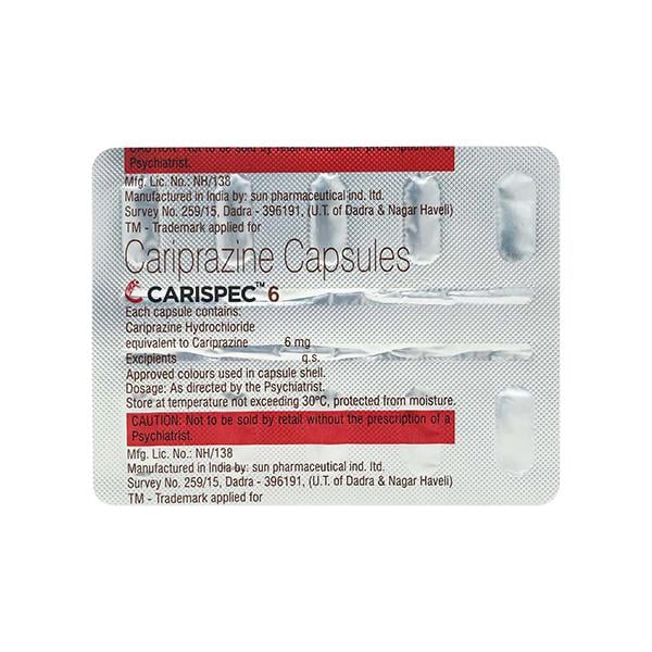 CARISPEC 6mg Capsule 10's - Global Surgicals