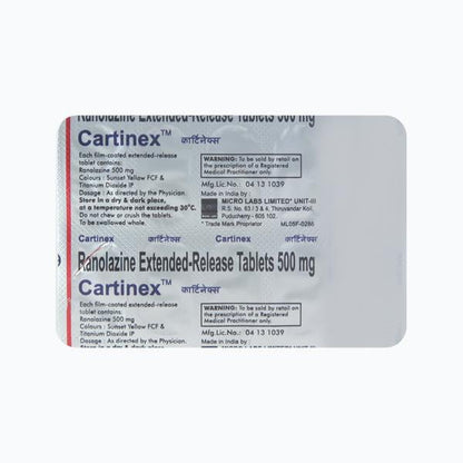 Cartinex 500mg Tablet 10'S - Global Surgicals