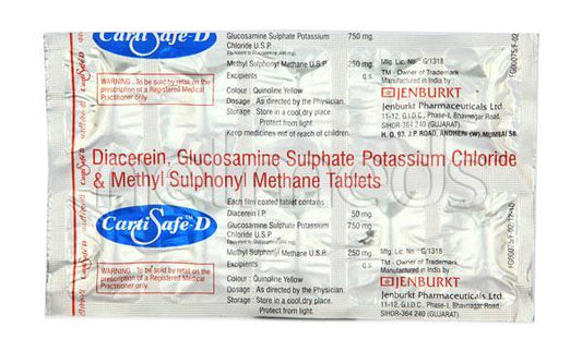 Cartisafe D Tablet 10'S - Global Surgicals