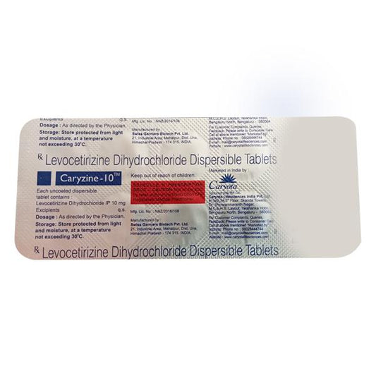 CARYZINE 10 Dispersible Tablet 10's - Global Surgicals