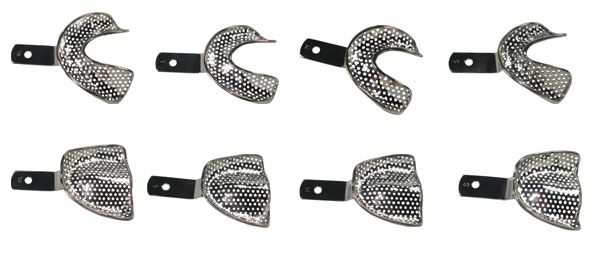 Cat Instruments Perforated Half Stainless Steel Dentulous Trays - Global Surgicals