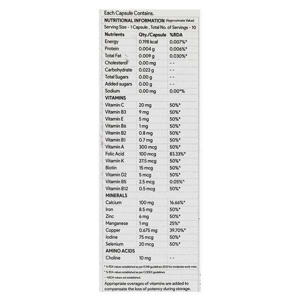 Henzovit Capsule 10'S
