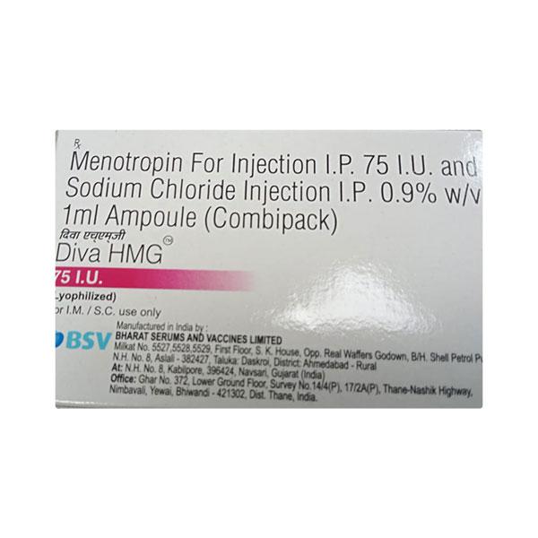 Diva Hmg 75Iu Injection 1'S