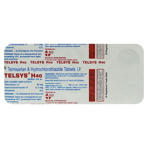 TELSYS H 40mg Tablet 10's