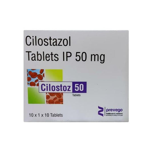 CILOSTOZ 50 Tablet 10's