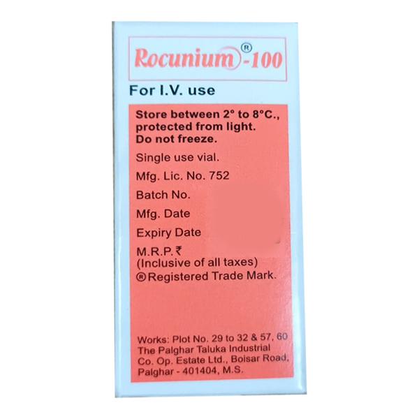 Rocunium 100mg Injection 10ml