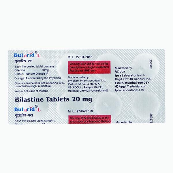 BULARID L 20 Tablet 10's