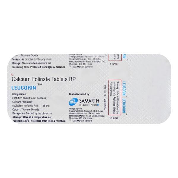 Leucorin 15mg Tablet 10'S
