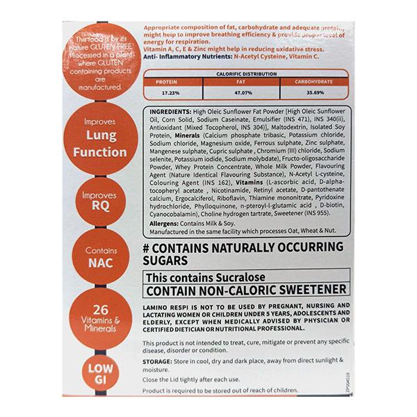 LAMINO RESPI NO ADDED SUGARS STRAWBERRY FLAVOUR Powder 200g