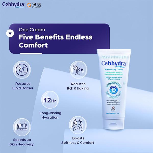 CEBHYDRA MOISTURIZING Cream 100gm - Global Surgicals
