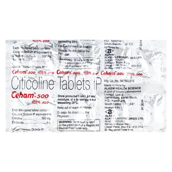 Ceham 500 Tablet 10 'S - Global Surgicals