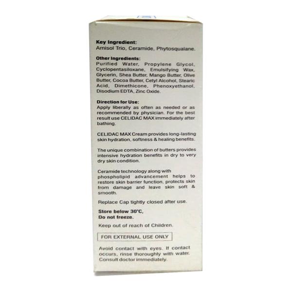 CELIDAC MAX INTENSIVE MOISTURIZING Cream 100gm - Global Surgicals