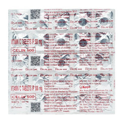 CELIN NEW 500mg Tablet 25's - Global Surgicals