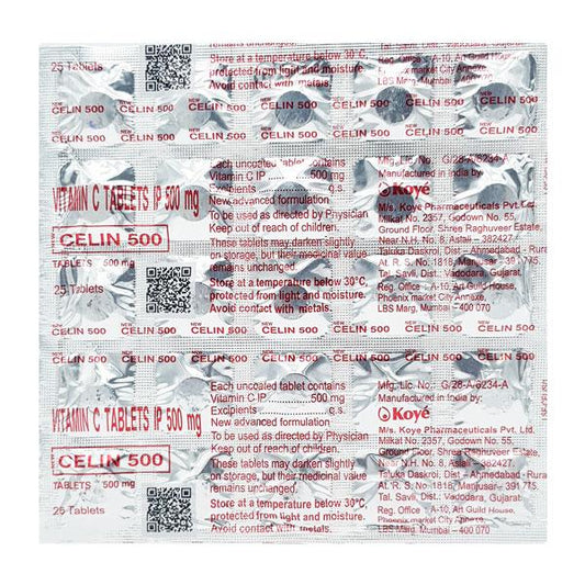 CELIN NEW 500mg Tablet 25's - Global Surgicals