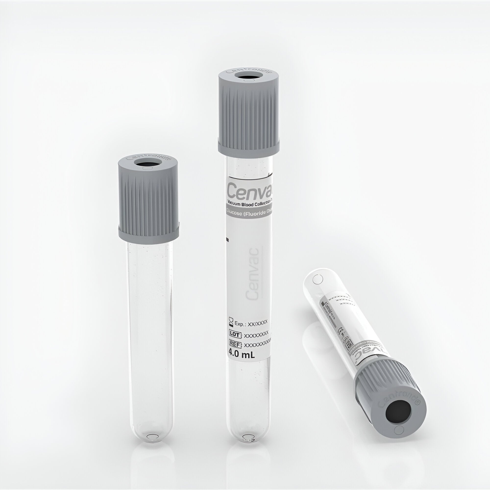 Centube Fluoride Oxalate Non Vaccum Blood Collection Tube - Global Surgicals