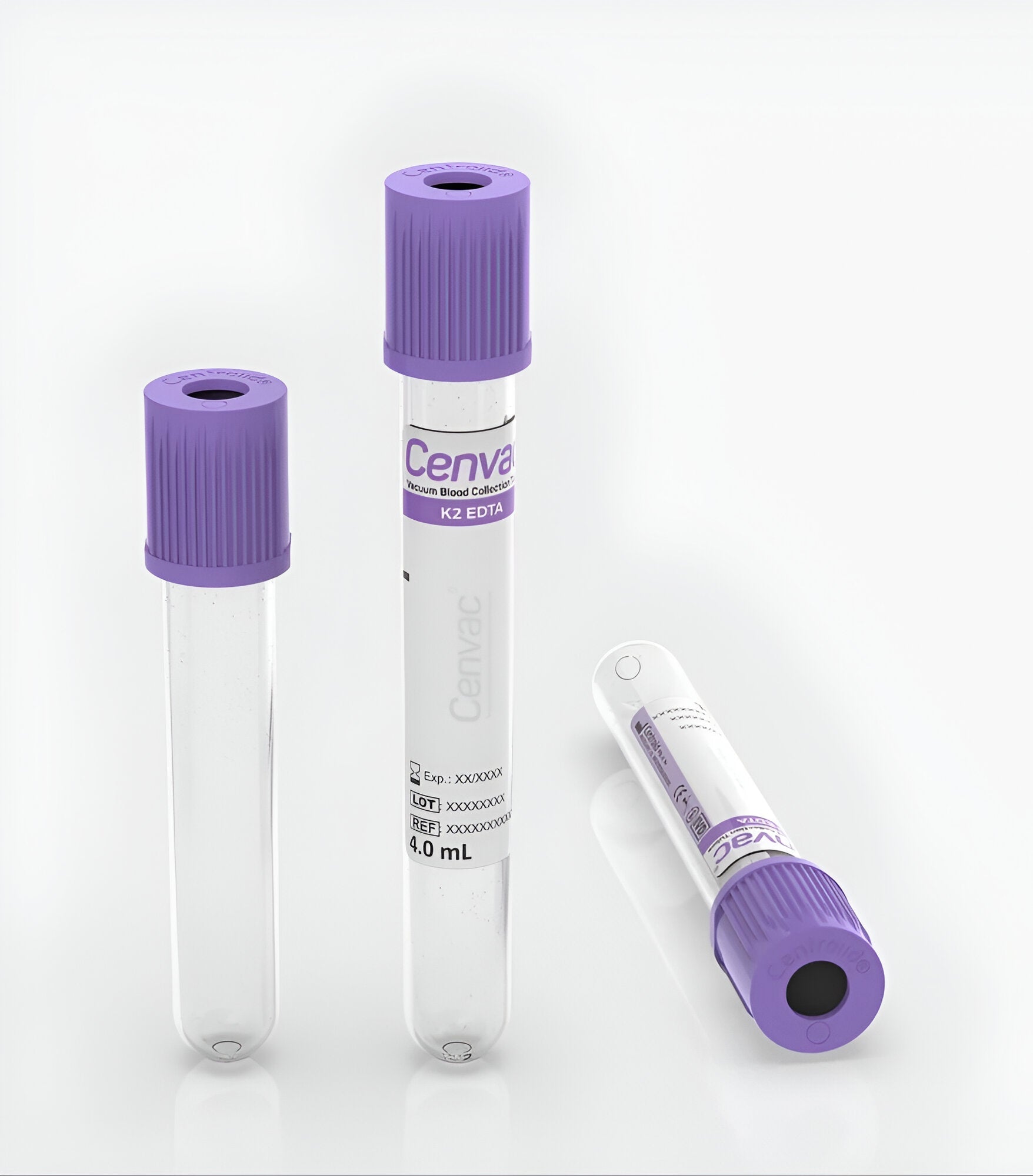 Cenvac K2 EDTA Vacuum Blood Collection Tube - Global Surgicals