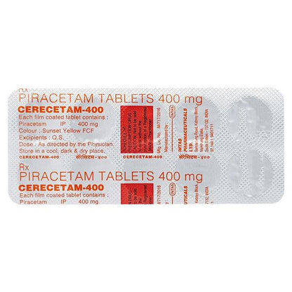 Cerecetam 400mg Tablet 10'S - Global Surgicals