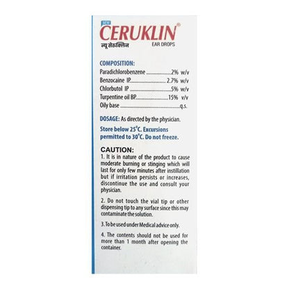 CERUKLIN NEW Ear Drops 10ml - Global Surgicals