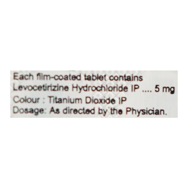 Cetcip L 5mg Tablet 10'S - Global Surgicals