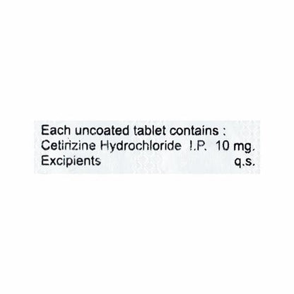 Cetrezol 10mg Tablet 10'S - Global Surgicals