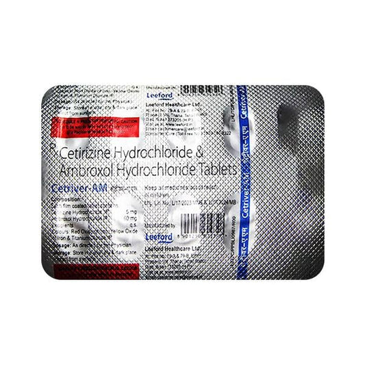CETRIVER AM Tablet 10's - Global Surgicals