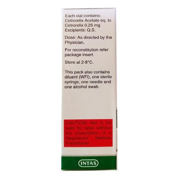 Cetrolix 0.25mg Injection 1's - Global Surgicals
