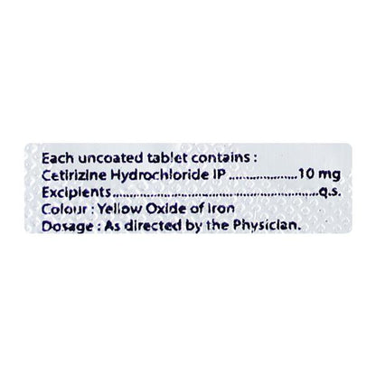CETZEST 10 Tablet 10's - Global Surgicals