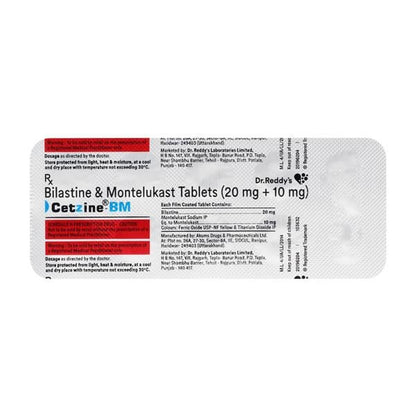 CETZINE BM Tablet 10's - Global Surgicals