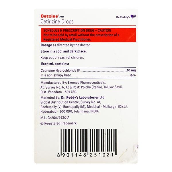 CETZINE Drops 10ml - Global Surgicals