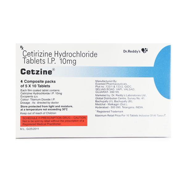 Cetzine Tablet 10'S - Global Surgicals