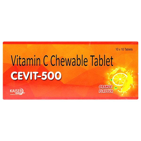 CEVIT 500mg Chewable Tablet 10's - Global Surgicals