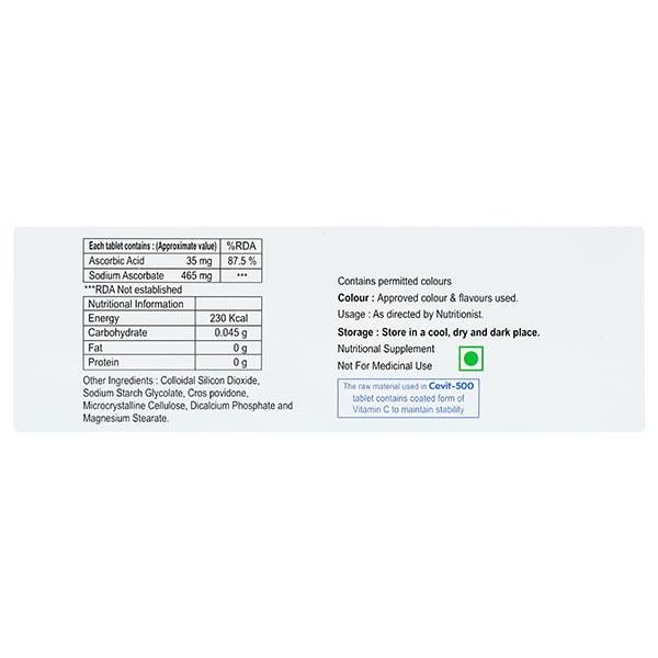 CEVIT 500mg Chewable Tablet 10's - Global Surgicals