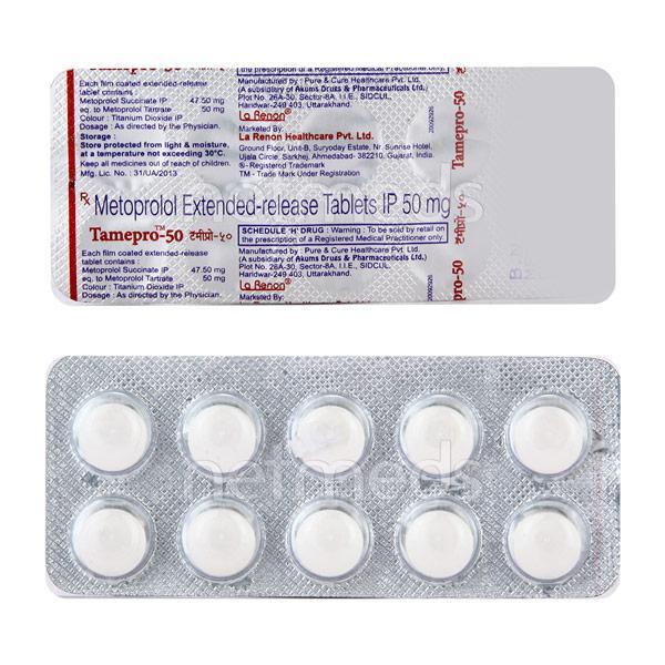 Tamepro 50mg Tablet 10'S