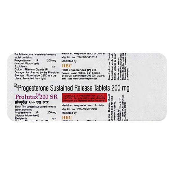 Prolutax SR 200mg Tablet 10'S