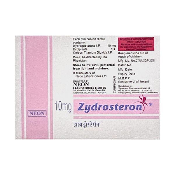 ZYDROSTERON 10mg Tablet 10's