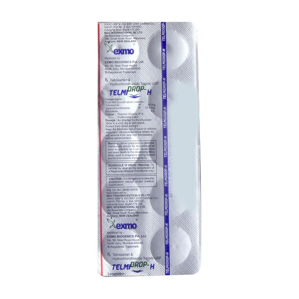 TELMIDROP H Tablet 10's