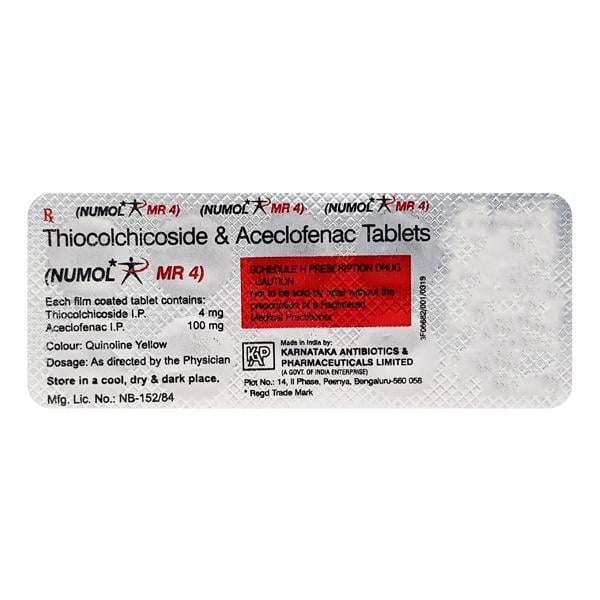 Numol MR 4mg Tablet 10'S