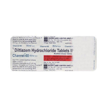Channel 60mg Tablet 10'S - Global Surgicals