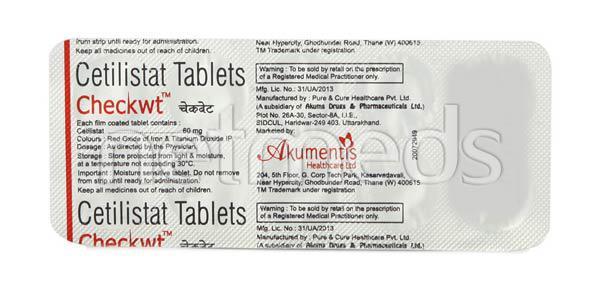 Checkwt 60mg Tablet 10'S - Global Surgicals