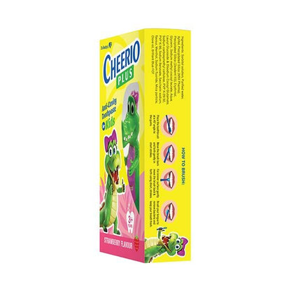 CHEERIO PLUS STRAWBERRY FLAVOUR KIDS ANTI CAVITY Tooth Paste 75g - Global Surgicals