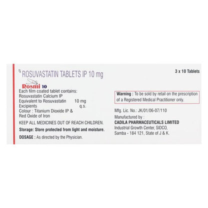 Rosmi 10mg Tablet 10'S