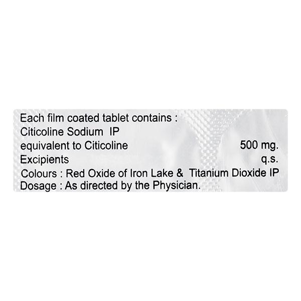 Cholinecad 500mg Tablet 10'S - Global Surgicals